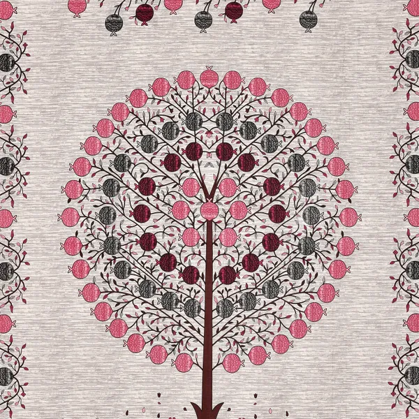 Pink_Cotton_Prosperity_Tree_Double_Bedsheet_With_Pillow_Cover_70X100_Cm